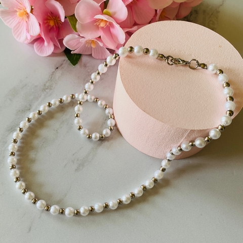 Collar Perlas Silver