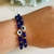 Pulsera Ojito Blanco Cristal Azul