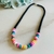 Collar Perlas Black Fimo