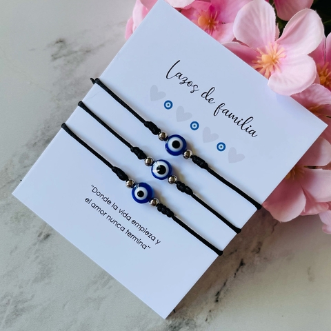 Pack 3 Pulseras Familia