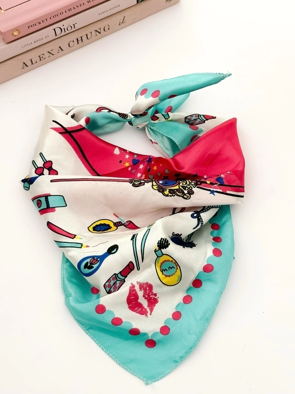 Pañuelo XIII Verde Agua Corazon