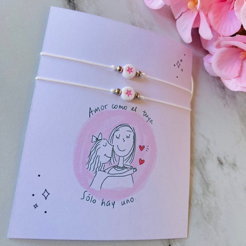 Pulseras Para Compartir Mamá XVII Rosa