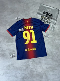Camisa Barcelona (2012/13) “Messi 91 - Autografado” - comprar online