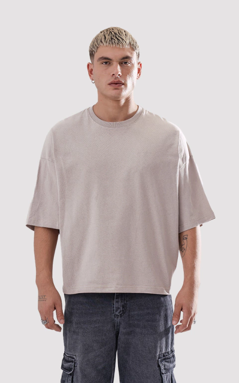 REMERA BOXY GENARO CAQUI - comprar online