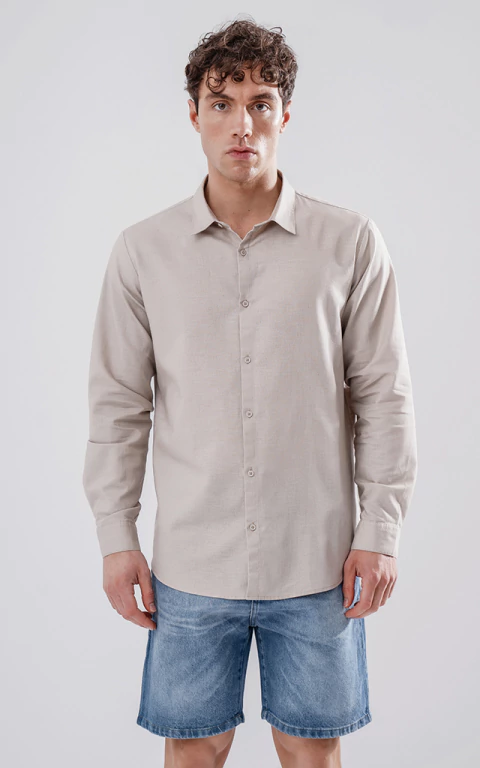 CAMISA LINO MANGA LARGA - comprar online