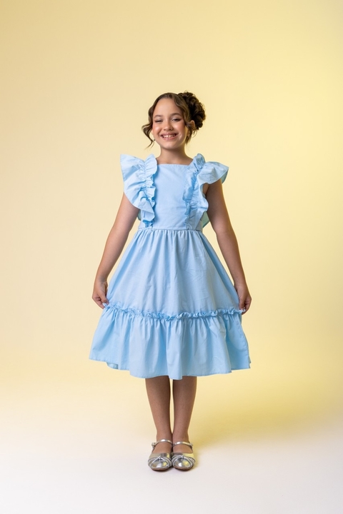 Vestido Doce Nuvem Azul 0002
