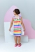 Vestido Larissa Vermelho Arco Iris 0251 na internet