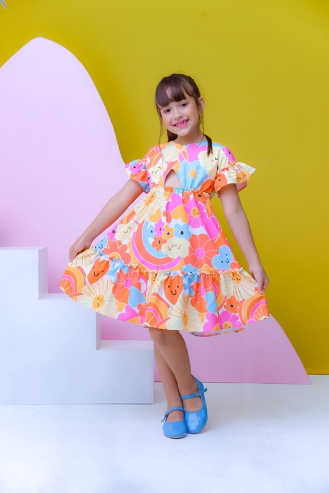 Vestido Ester Laranja 0027