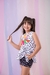 Conjunto Vivian Branco Flor 0233 na internet
