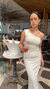 Saia Drapeada Wave - Off White - Naomi Fashion Store