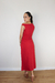 Saia Drapeada Wave - Vermelho - loja online