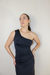 Saia Drapeada Wave - Preto - Naomi Fashion Store