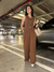Blusa Botões Manhattan - Mocha Mousse na internet
