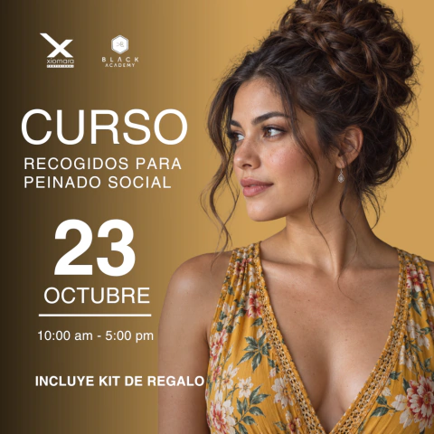 Curso de Recogidos para Peinado Social Black Academy + Kit de Regalo Xiomara