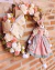 Guirlanda Coelha flores rosa - comprar online