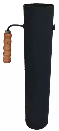 Chimenea con mariposa de fundición horno de barro