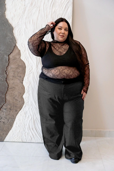 Wide Leg Negro Stone