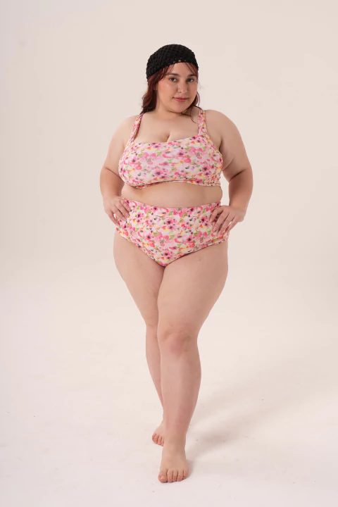 Top Marsella Print Rosas Amor