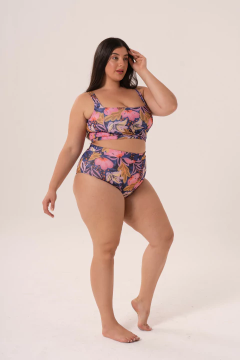 Top Marsella Print Violeta Mística