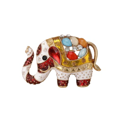 Broche Elefante Cravejado 2,5X4CM
