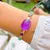 Pulseira Bracelete Alegria Fusion Ametista Oval com Cravação em Garras na internet
