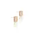 Brinco Essência Feminina Zircônia Branca Quadrado - comprar online