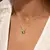 Conjunto Quadrado Cristal Paraíba e Zircônias - loja online
