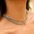Colar Choker Riviera Mar Turmalina Banhada a Ródio 40 CM na internet