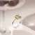 Anel Vento de Ouro Quadrado Cristal Paraíba e Zircônias - Impressionata Loja de Joias, Semijoias e acessórios de Luxo