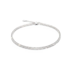 Colar Choker Riviera Navete Cristal 4MM 40CM - comprar online