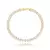 Pulseira Sutil Riviera Navetes Banhada a Ouro