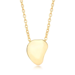 Colar Rubia com Pingente Oval Banhado a Ouro - comprar online