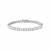 Pulseira Riviera com Cristais Redondos Banhado a Ródio Incolor - comprar online