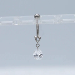 Ombligo titanio colgante gota - comprar online