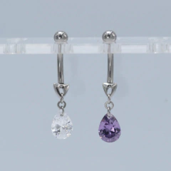 Ombligo titanio colgante gota - Lmpiercing