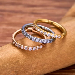 Clicker ring multicristales laterales - comprar online