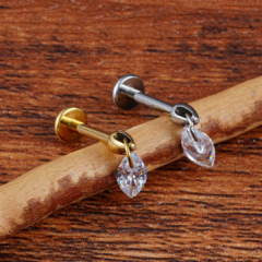 Labret diamante colgante titanio en internet