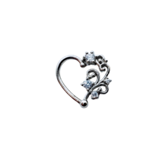 Heart acero strass