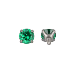 Labret zirconia esmeralda - comprar online