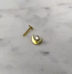 Luna con zircon - Lmpiercing