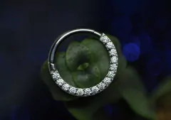 Clicker Ring Multicristales Titanio