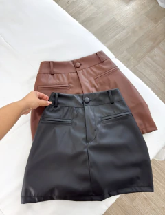 Shorts Saia Couro Lorena - comprar online