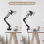 Luminária De Mesa Dapon Articulada Abajur Modelo Pixar Com Base e Garra Cor Preto - comprar online
