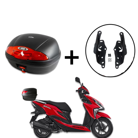 Baú givi 450N com bagageiro ELITE 2019- 2024