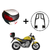 Baú Bauleto 29l Awa Proos + Bagageiro Cb 300 Aço Maciço - Canal das Motopeças