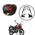 Baú Moto Universal Awa Proos 34 L + Bagageiro Cg 160 2025