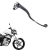 Manete embreagem Fazer 150 14 / Fazer 250 07 - 22 / Factor 150 Mod 23/ Lander 250 07 - 22 / Tenere 250 12-19 / Ybr 125 factor mod 2010 - Canal das Motopeças