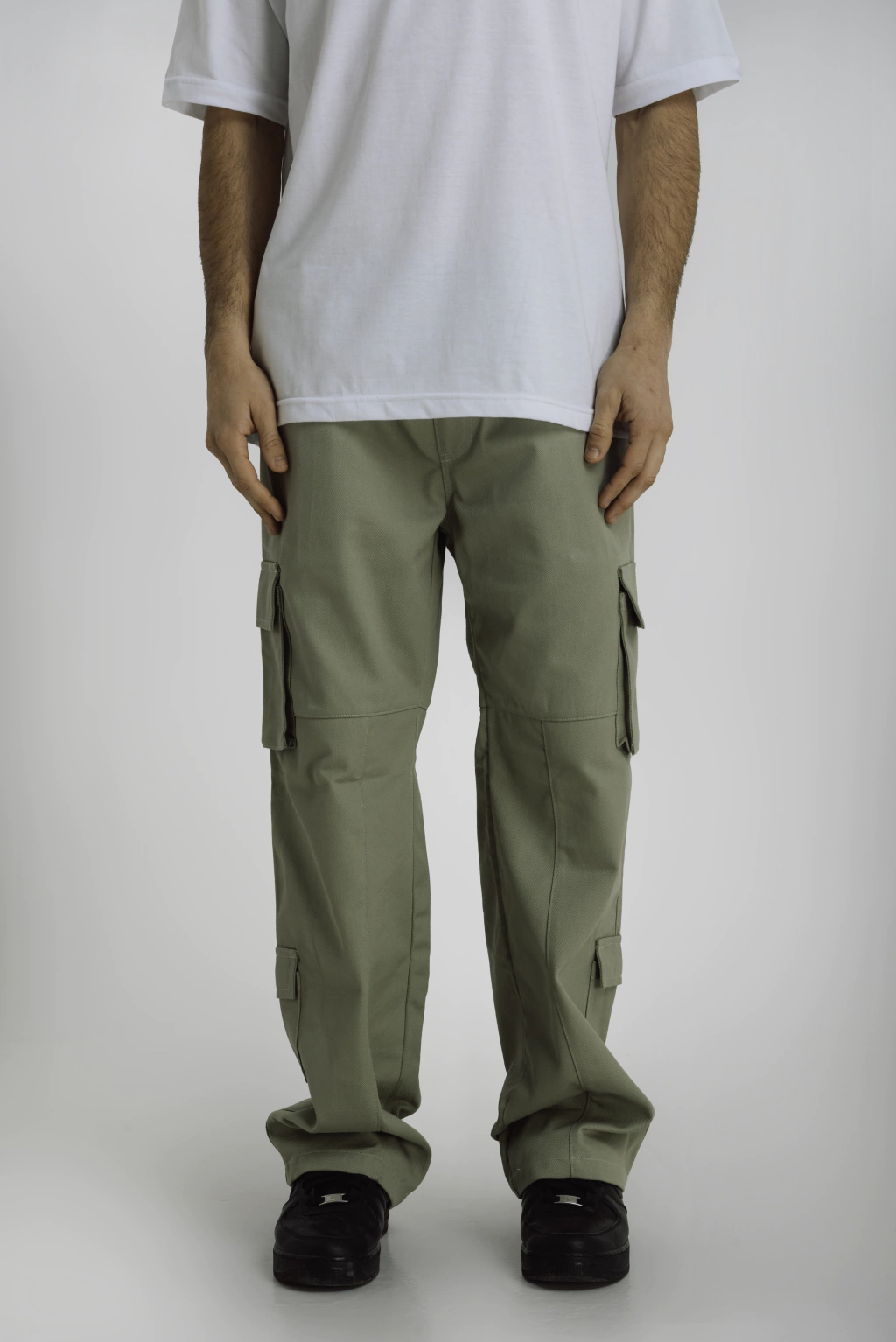 Pantalon cargo Verde