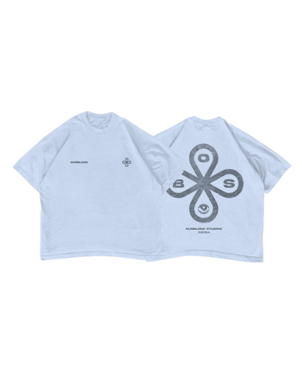 Remera LOGO Celeste