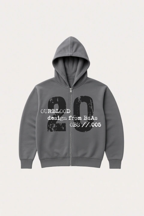 ZIP GRIS "20"